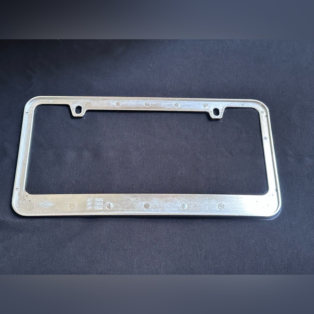 Beautiful C6 Polished Chrome Corvette License Plate Frame - Picture 8 of 12